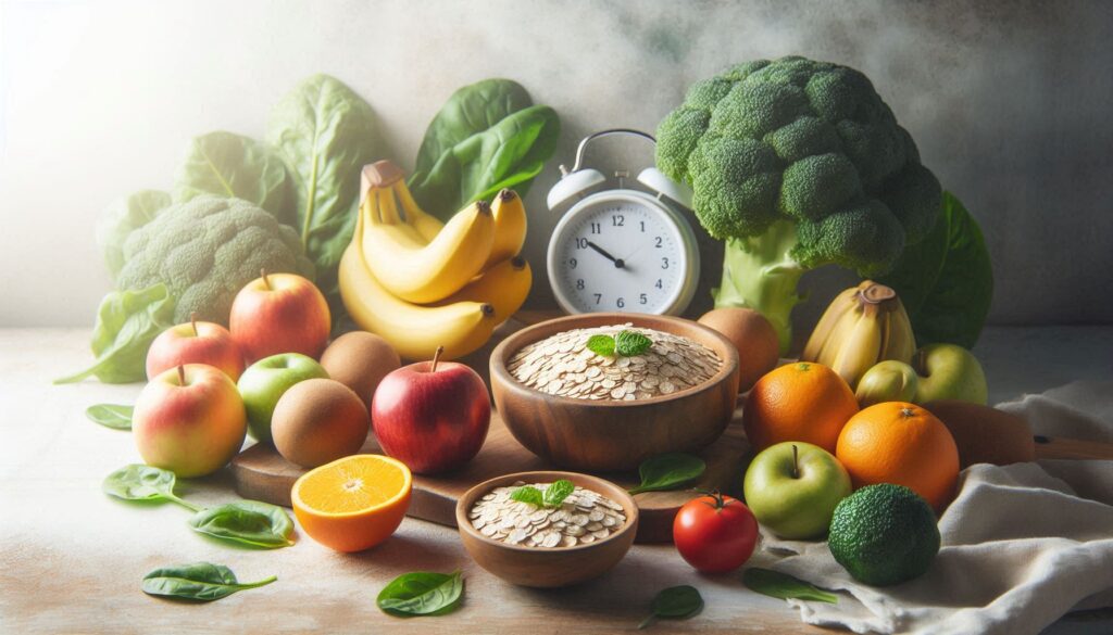healthy diet fruits vegetables oats for blood pressure